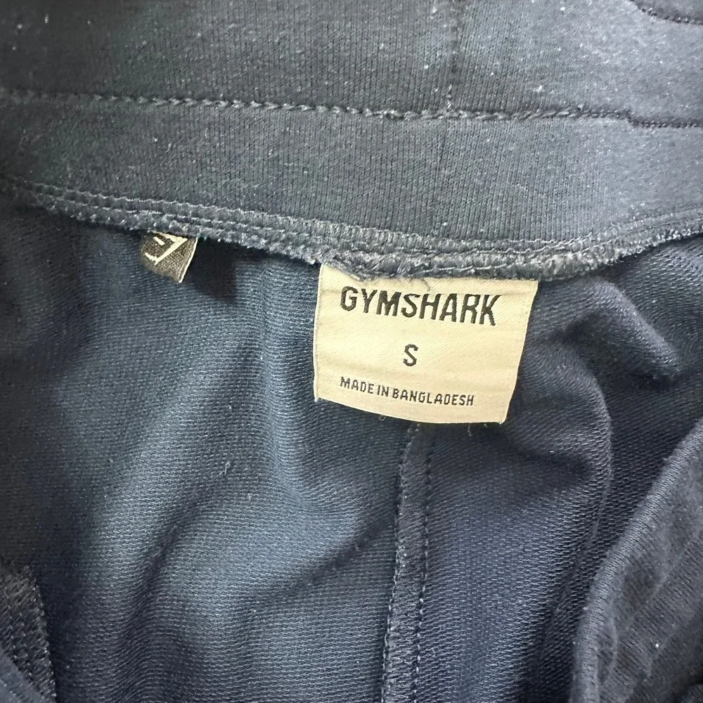 Gymshark Joggers Mens Size S Navy Blue Tapered Fit Athletic Sweatpants GMBT4252 - Picture 4 of 9